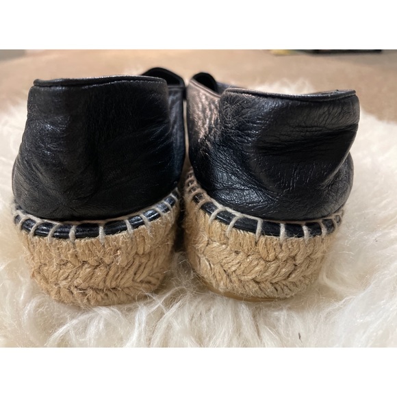 Kenzo Black Leather Tiger Espadrilles - Picture 3 of 10
